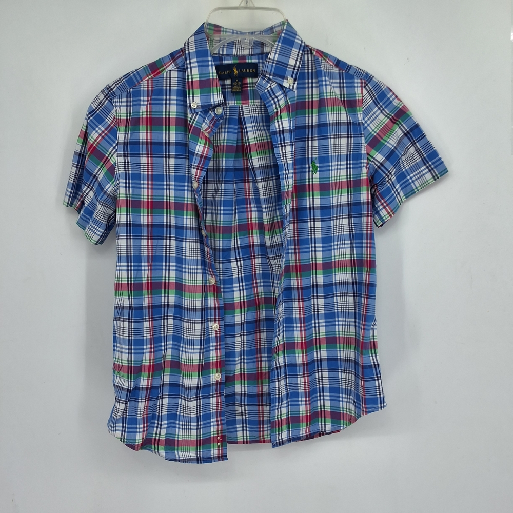 Ralph Lauren Boys Medium (10/12) Multicolor Plaid Shirt